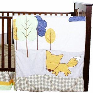 Trend Lab Friendly Fox 3 Piece Crib Bedding Set